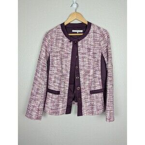 Jana Nedzvetskaya Blazer 8 Office Russian Designer Paris Tweed Jacket Purple 139
